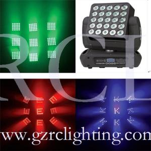 China 25pcs Disco Stage Lights 10w Rgbw 4in1 Led Matrix Blinder Led Moving Head Light factory