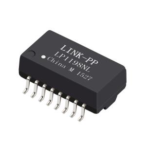 China 1500Vrms Hi-Pot TG110-E050N5LF , SMD Single Port 10/100BASE-TX Transformer factory