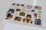 80g 128g 168g Coated Paper Sticker Labels PMS CMYK Printing