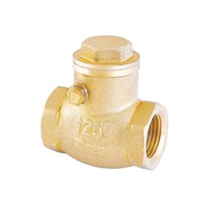 China Female Threaded Brass Swing Check Valve factory