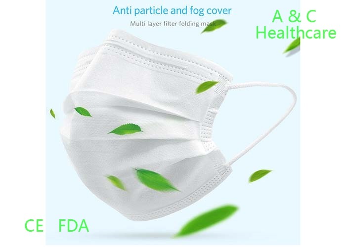 3 Ply Non Woven Kids Surgical Mask Ear Hook Headband Adjustable