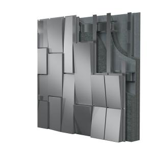 China Art Decorative Aluminum Wall Panels Soundproof Aluminum Cladding Wall factory