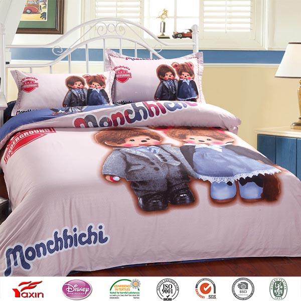 Hot sale bedding sheet sets,kids Microfiber Polyester bed linen.Home textiles