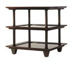 Modern Rubber Wood Square Round Coffee Table Three Tiered OEM & ODM