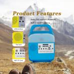 8000mah Solar Rechargeable Camping Light With MP3 Radio