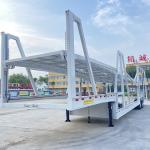 Hydraulic Loading 2 Floors 8/10 Car Semi Trailer Within Fuwa / BPW Axle