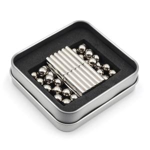 China N35 NdFeB Sphere Magnet 216pcs Ball And Sticks 5mm For Toys factory
