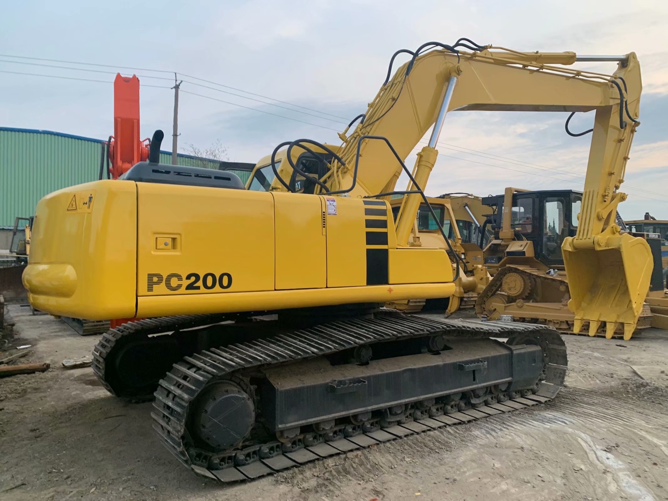 High Efficiency Used Komatsu PC200 6 Excavator Original Japan Powerful