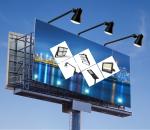36w 360 Vertical Rotation Outdoor Led Advertising Billboard For Market