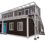 Zontop Modern Luxury Easy Assemble Steel Prefabricated 2 Story 40ft Luxury House