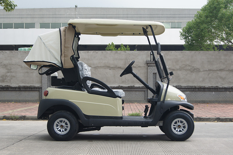 Trojan Battery 2 Passenger Electric Golf Cart With Rear Bag Cover