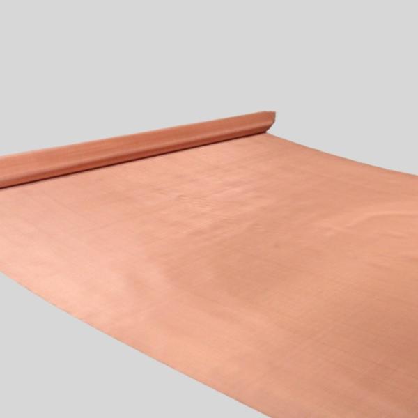 Plain Woven Copper Wire Shielding Fabric 4 Mesh - 200 Mesh For Wall Sound