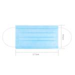 Antibacterial Disposable Face Mask , Breathable 3 Ply Non Woven Face Mask