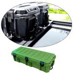 Customized Heavy Duty Car Roof Box with Black Green Outside Size L1200*W470*H325
