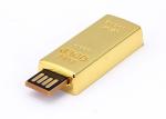 USB Factory supply 16G 3.0 metal material gold bar USB with customized logo show