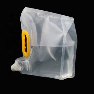 Heat Seal PE Membrane Foldable Clear Spout Beverage Pouch