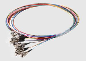 China 12 Fiber 12 Color Fan Out FC 2M Single Mode Fiber Pigtail factory
