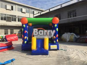 China Digital Printing Balloon Inflatable Outdoor Bouncy Castle With Slide Good Tension factory