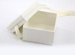 White Gift Jewelry Paper Box with Lid High Density Storage Boxes Cardboard With