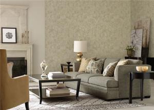 China Home Decoration Simple Plain Wallpaper Waterproof With Light Brown Color factory