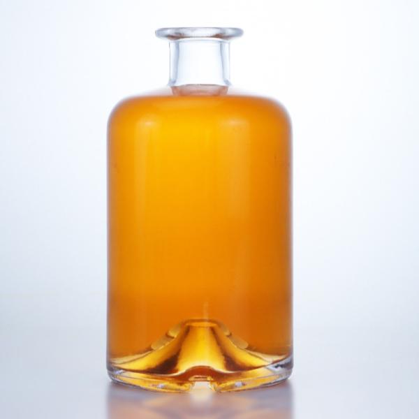 High Flint Glass Bottle for Gin Rum Champagne Brandy Tequila Whisky 750ml