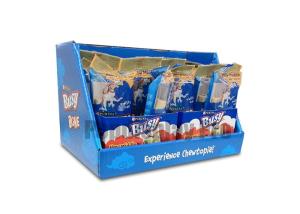 China Eye Catching Blue Cardboard Counter Display Boxes , Custom POS Counter Top Displays factory