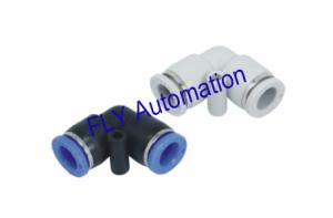 China PV Union Elbow Plastic R Thread Metric Pneumatic Tube Fittings factory