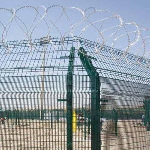 3D Curved Tower Fencing , 5ft Width Welded Wire Mesh Fence