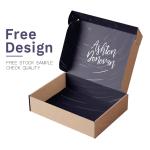 Colored Corrugated Cardboard Mailer Boxes Folding Efluting Packaging For Blouse