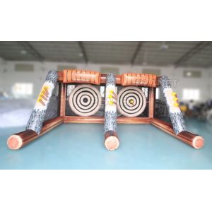 China Commercial Carnival Axe Throwing Inflatable Spots Games Inflatable Axe Throwing Game For Kids And Adults on sale