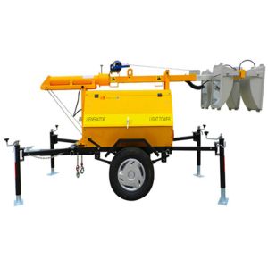 China 4 X 1000W Metal Halide Portable Light Towers Single Phase Home Use factory