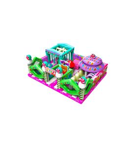 China Candy Land Children Fun Park Inflatable Bouncy Obstacle factory