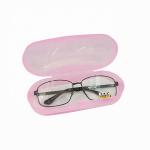 Crushing Resistance Blue Pink Plastic Eyeglass Case For Students