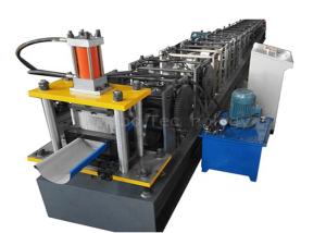 China Seamless 5 Inch K Style Half Round Rain Gutter Roll Forming Machine For Roofing Sheet factory