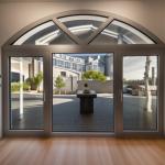 Aluminum House Bottom Hung Casement Windows Inward / Outward Opening