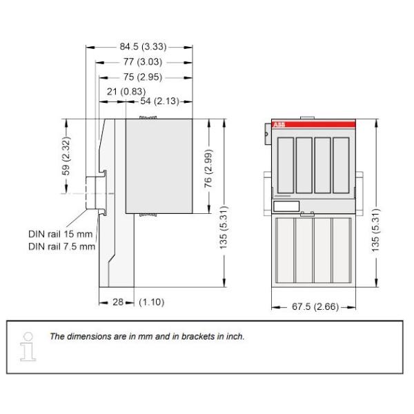 DC551-CS31 1SAP220500R0001 ABB Communication Interface Module