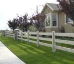 Easily Assembled Pvc Farm Fence In Stock Type 2 Rails