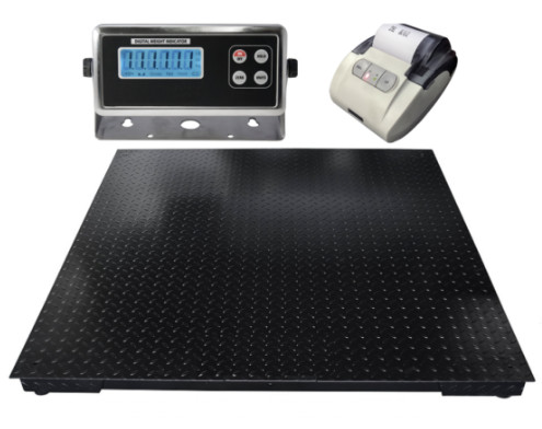 China 5'X5' Pallet Floor Scale 60"X60" 5000 Lbs Floor Scale With RS-232 Port Customized factory