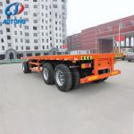 9.00-22.5 Rim and 12R22.5 Tire Farm Flatbed Trailer for 20-40 Tons Farm Tractor
