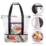 Outside Pocket Insulated Picnic Tote , Thermal Insulated Lunch Bag With Cooler