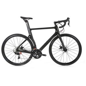 China TWITTER Carbon Fiber Road Bicycle Full Black Disc Brake R7000 22 Speed Alloy Wheel factory