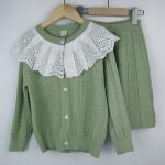 New Spring Fall Girl's Dress Sweater Suit For Little Girl Kids Children's