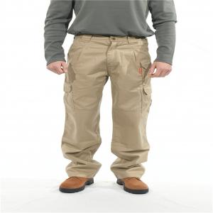 China NFPA 2112 Certified Customized Cargo Flame Resistant Pants Gray 6 Pockets 7.5oz factory