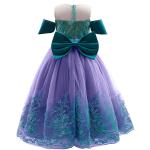 Mermaid Princess Dress Girls Sequin Bow Dress Summer Children'S Clothing