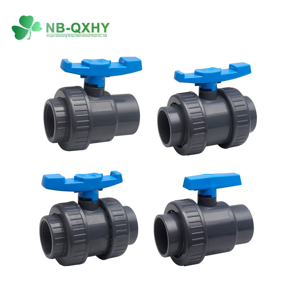 High Quality Durable Useful Plastic True Union Ball Valve CPVC UPVC Ball Valve DIN ANSI JIS Standard PVC Union Ball Valve