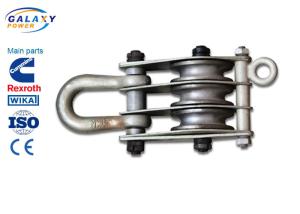 Alternative Steel Wire Rope Pulley Block , Stringing Iron Rope Pulley Block