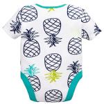 Printing Infant Summer Baby Clothes Unisex Jumpsuit Cotton Knit Short Sleeve