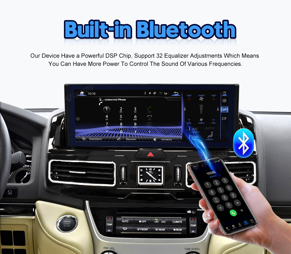 12.3inch Android Carplay Car radio For Toyota land Cruiser LC200 Multimedia Player Stereo Android GPS Navigation Carplay