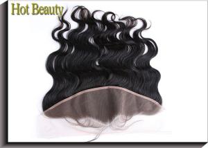 China Loose Wace Swiss Lace Top Closure Unprocessed Natural Black 1B# Charming Style factory