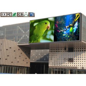 Building P10 SMD LED Screen Advertising Billboard Super Clear Vision 3 Years